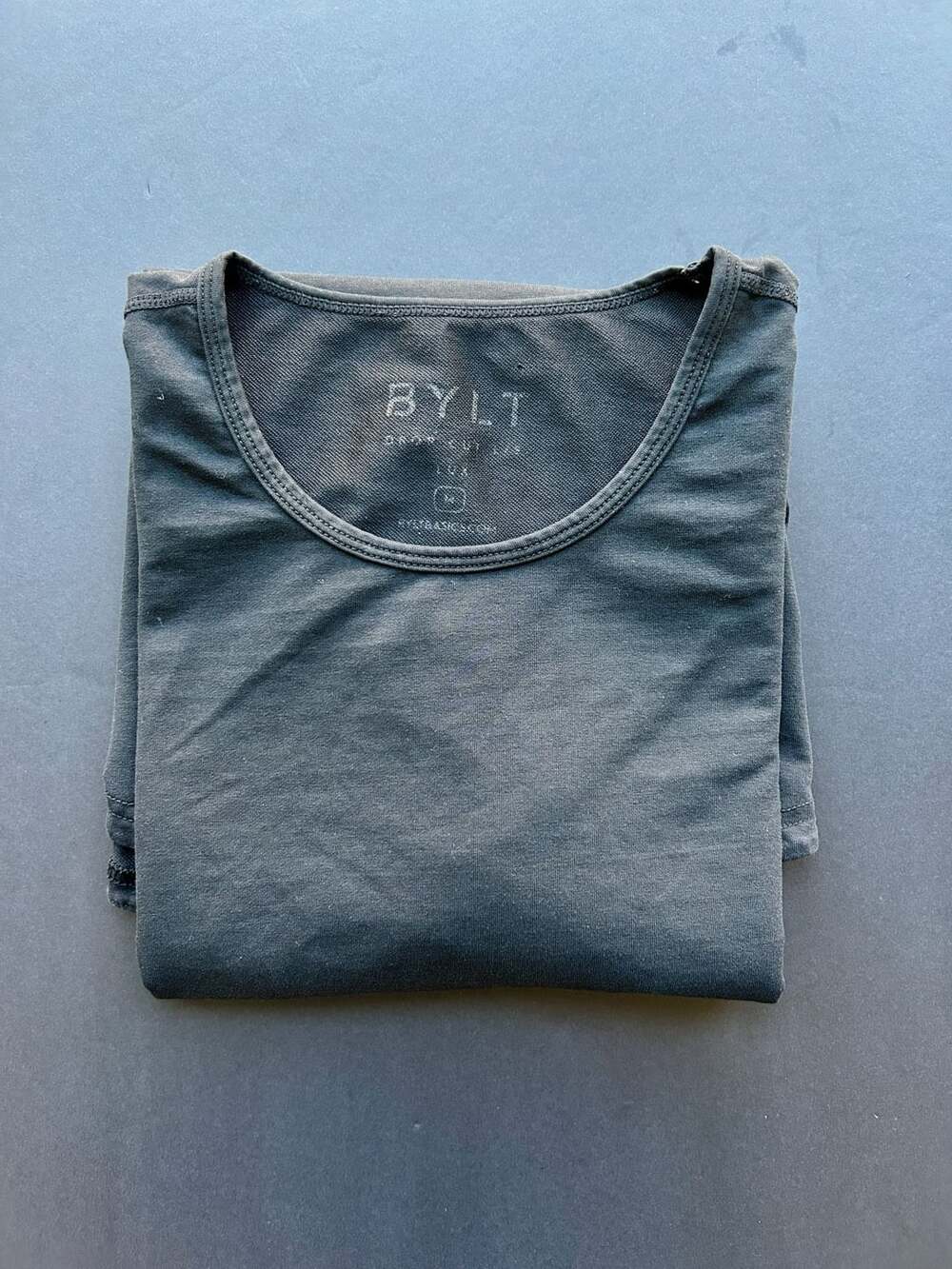 Bylt Drop Cut Lux Long Sleeve Shirt Size M Black